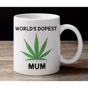 Worlds Best Mum Pot Mug Dopest Mum Mothers Day Funny Humor Gift Mother's day